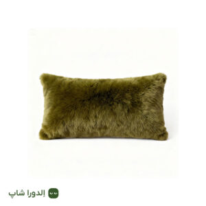 کوسن مستطیلی با رویه خز بلند تکی