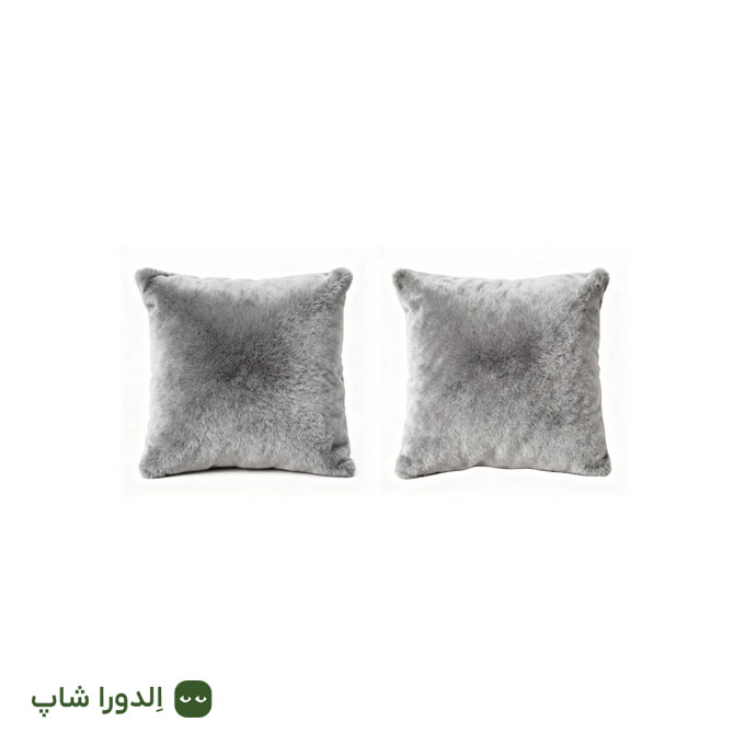 کوسن مربعی با رویه پولیش عروسکی جفت