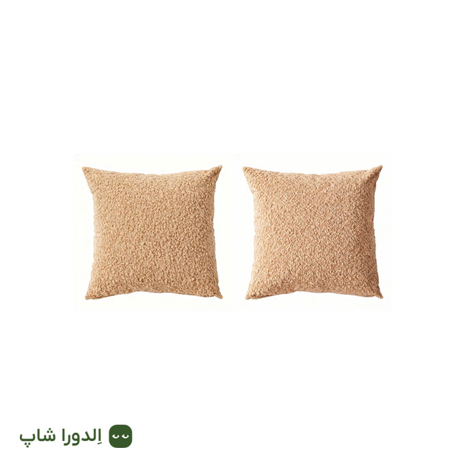 کوسن مربعی با رویه تدی جفت