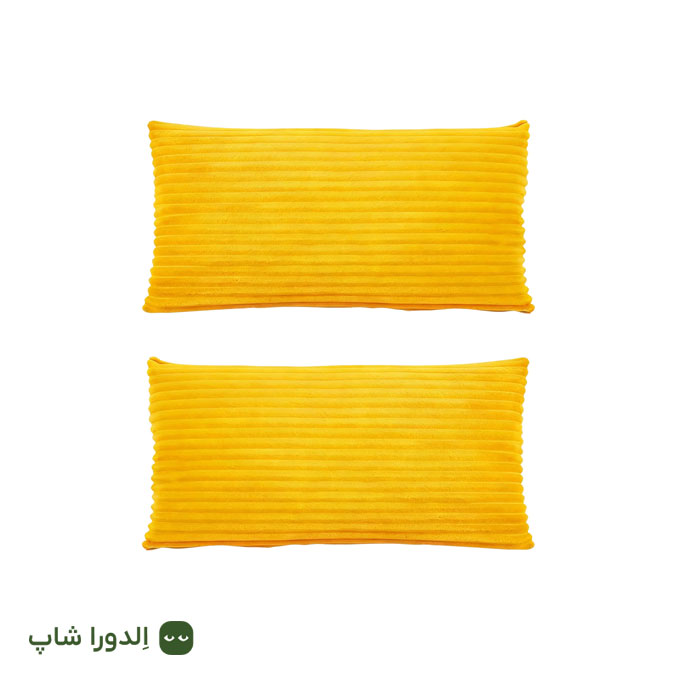 کوسن مستطیلی با رویه پلیسه ای جفت