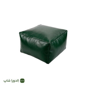 زیرپایی مربعی با رویه چرم مصنوعی