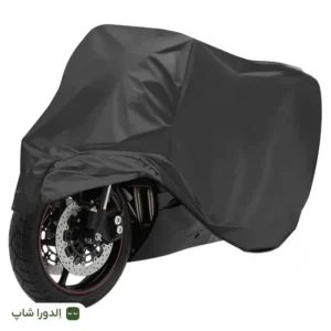 چادر موتورسیکلت مشکی و ضخیم، ضد آب و مقاوم در برابر آفتاب ۴ فصل به همراه کیف